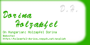 dorina holzapfel business card
